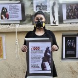 Une militante du Bangladesh manifeste en faveur des jeunes filles iraniennes (archives).